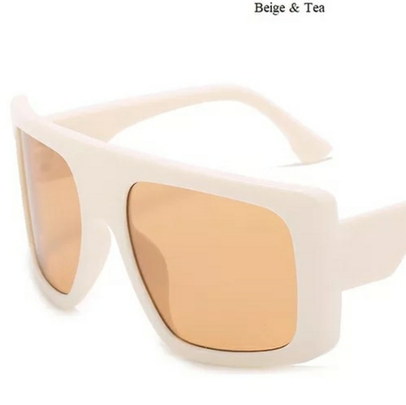 🤍White & Tea Visor Sunglasses🤍 - Picture 2 of 8